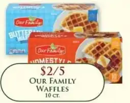 Econofoods Our Family Waffles offer