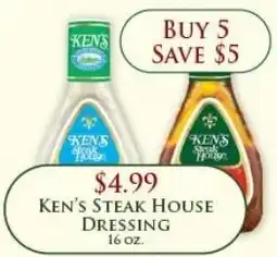 Econofoods Ken's Steak House Dressing offer