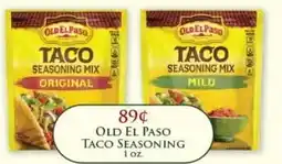 Econofoods Old El Paso Taco Seasoning offer