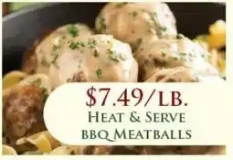 Econofoods Heat & Serve BBQ Meatballs offer