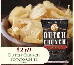 Econofoods Dutch Crunch potato chips offer