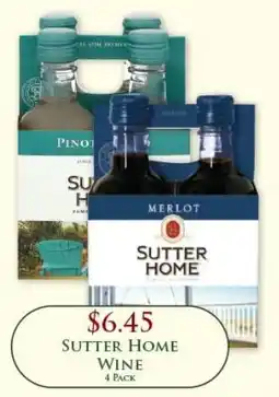 Econofoods Sutter Home Wine offer