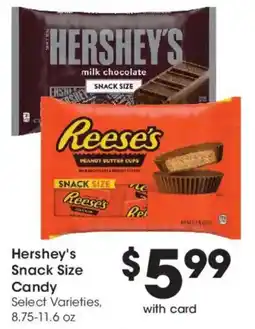 Ralphs Hershey's Snack Size Candy offer