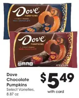 Ralphs Dove Chocolate Pumpkins offer