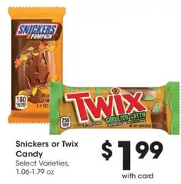 Ralphs Snickers or Twix Candy offer