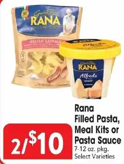 Great Valu Markets Rana Filled Pasta, Meal Kits or Pasta Sauce offer