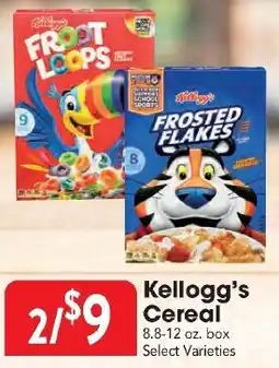 Great Valu Markets Kellogg's Cereal offer