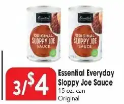 Great Valu Markets Essential Everyday Sloppy Joe Sauce offer