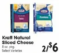 Great Valu Markets Kraft Natural Sliced Cheese offer