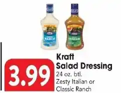 Great Valu Markets Kraft Salad Dressing offer