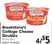 Great Valu Markets Breakstone's Cottage Cheese Doubles offer