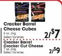 Great Valu Markets Cracker Barrel Cheese Cubes offer
