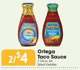 Great Valu Markets Ortega Taco Sauce offer