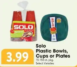 Great Valu Markets Solo Plastic Bowls, Cups or Plates offer