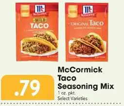 Great Valu Markets McCormick Taco Seasoning Mix offer