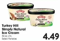 Great Valu Markets Turkey Hill Simply Natural Ice Cream offer