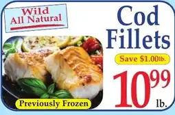 DeMoulas Market Basket Wild All Natural Cod Fillets offer