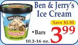 DeMoulas Market Basket Ben & Jerry's Ice Cream Bars offer