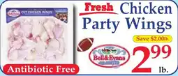 DeMoulas Market Basket Bell & Evans Fresh Chicken Party Wings offer