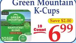 DeMoulas Market Basket Green Mountain K-Cups offer