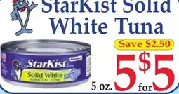 DeMoulas Market Basket StarKist solid white tuna offer