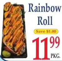 DeMoulas Market Basket Rainbow Roll offer