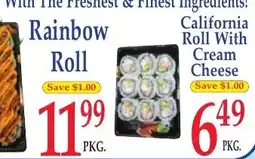 DeMoulas Market Basket Rainbow Roll offer