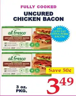 DeMoulas Market Basket Al fresco uncured chicken bacon offer