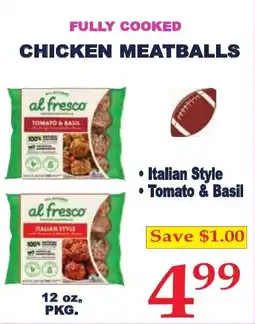 DeMoulas Market Basket Al fresco chicken meatballs offer
