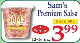 DeMoulas Market Basket Sam's premium salsa offer