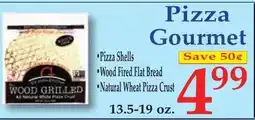 DeMoulas Market Basket Pizza Gourmet Wood Grilled All Natural White Pizza Crust offer