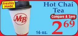 DeMoulas Market Basket Hot Chai Tea offer