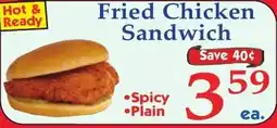 DeMoulas Market Basket Fried Chicken Sandwich offer