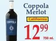 DeMoulas Market Basket Coppola Merlot offer