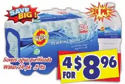 Savers Cost Plus Savers agua purificada Water offer