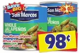 Savers Cost Plus San Marcos whole jalapeno pepper offer