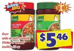 Savers Cost Plus Knorr chicken or tomato bouillon offer