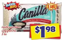 Savers Cost Plus Canilla long grain rice offer