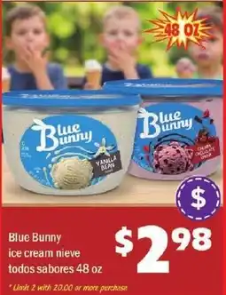 Savers Cost Plus Blue Bunny ice cream nieve offer