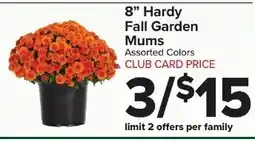 Foodtown supermarkets 8" Hardy Fall Garden Mums offer