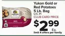 Foodtown supermarkets Farmer's Yukon Gold or Red Potatoes offer