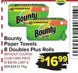 Foodtown supermarkets Bounty paper towels offer
