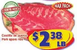 Savers Cost Plus Pork spare ribs offer