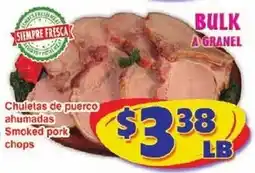 Savers Cost Plus Smoked pork chops offer