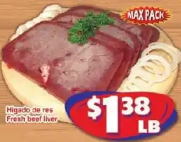 Savers Cost Plus Higado de res fresh beef liver offer