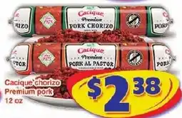 Savers Cost Plus Cacique chorizo premium pork offer