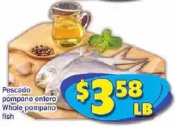 Savers Cost Plus Whole pompano fish offer
