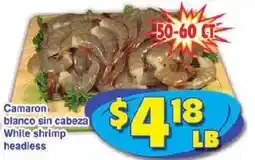 Savers Cost Plus White shrimp headless offer