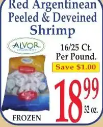 DeMoulas Market Basket Alvor peeled and deveined shrimp offer