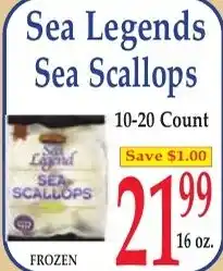 DeMoulas Market Basket Sea Legends sea scallops offer